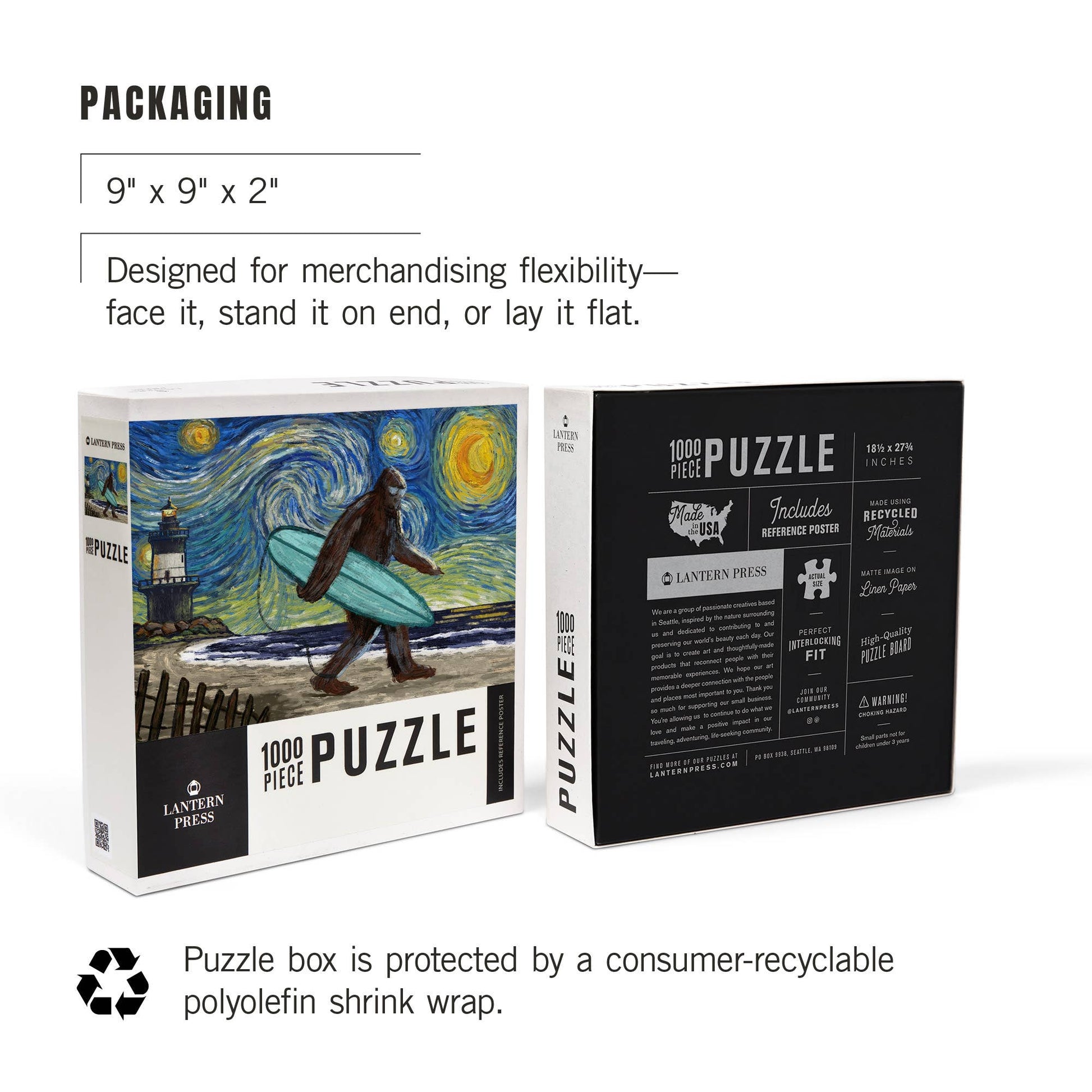 PUZZLE PACK Bigfoot Series 1, Set of 12 Puzzles - Fresh Start Candles