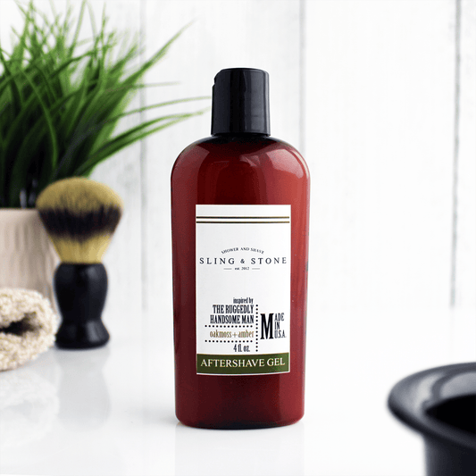 Refreshing Aftershave Gel Ruggedly Handsome Man - Fresh Start Candles