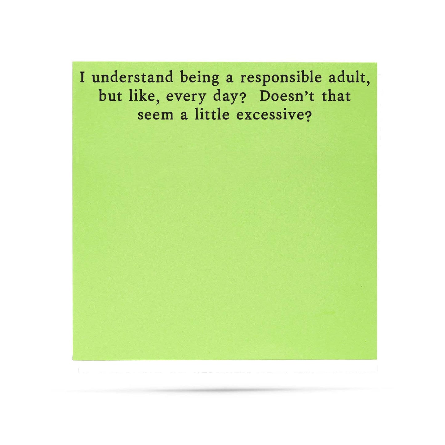 Responsible adult, but like everyday| sticky notes - Fresh Start Candles