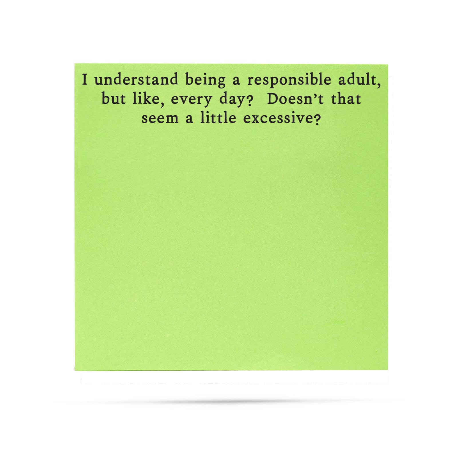 Responsible adult, but like everyday| sticky notes - Fresh Start Candles
