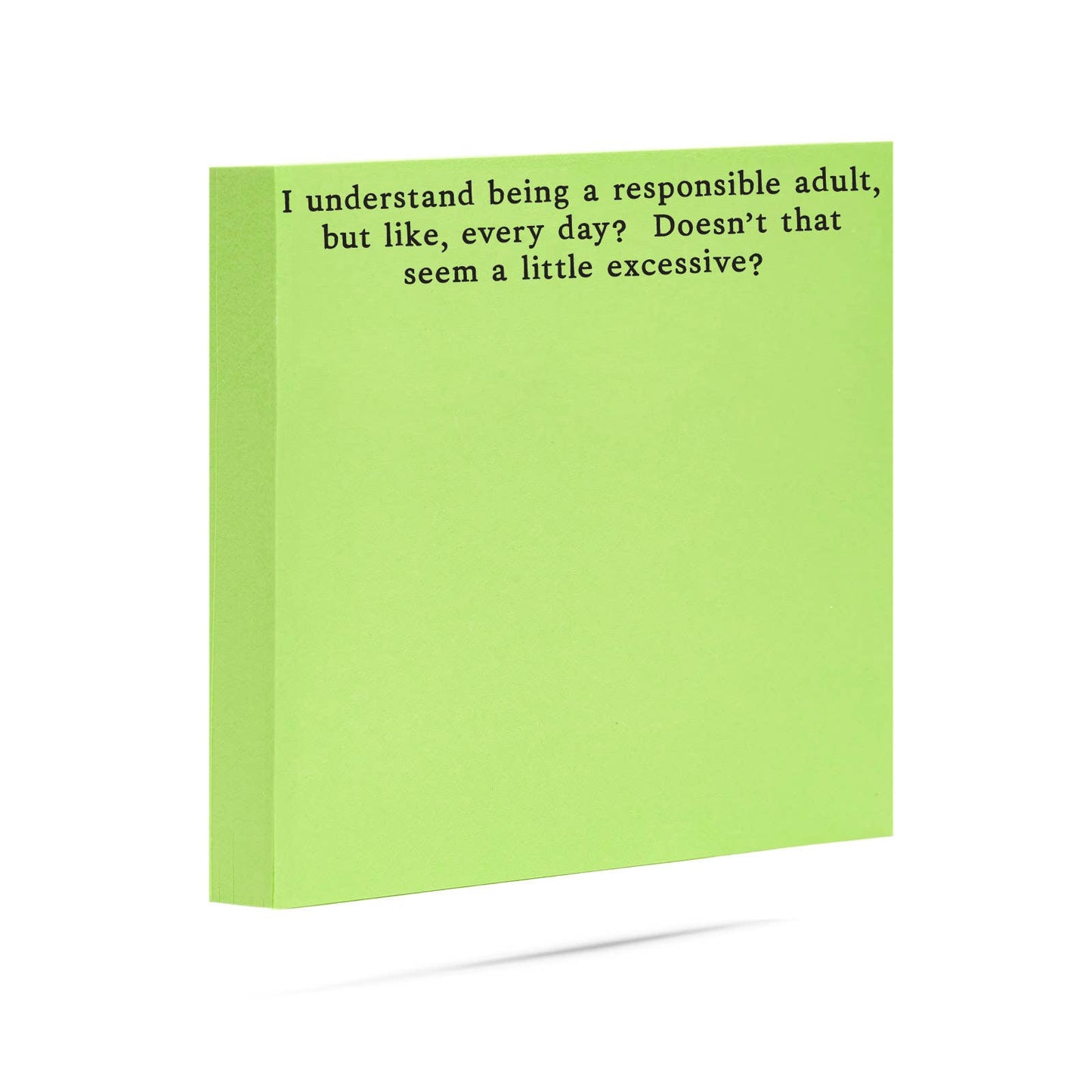 Responsible adult, but like everyday| sticky notes - Fresh Start Candles