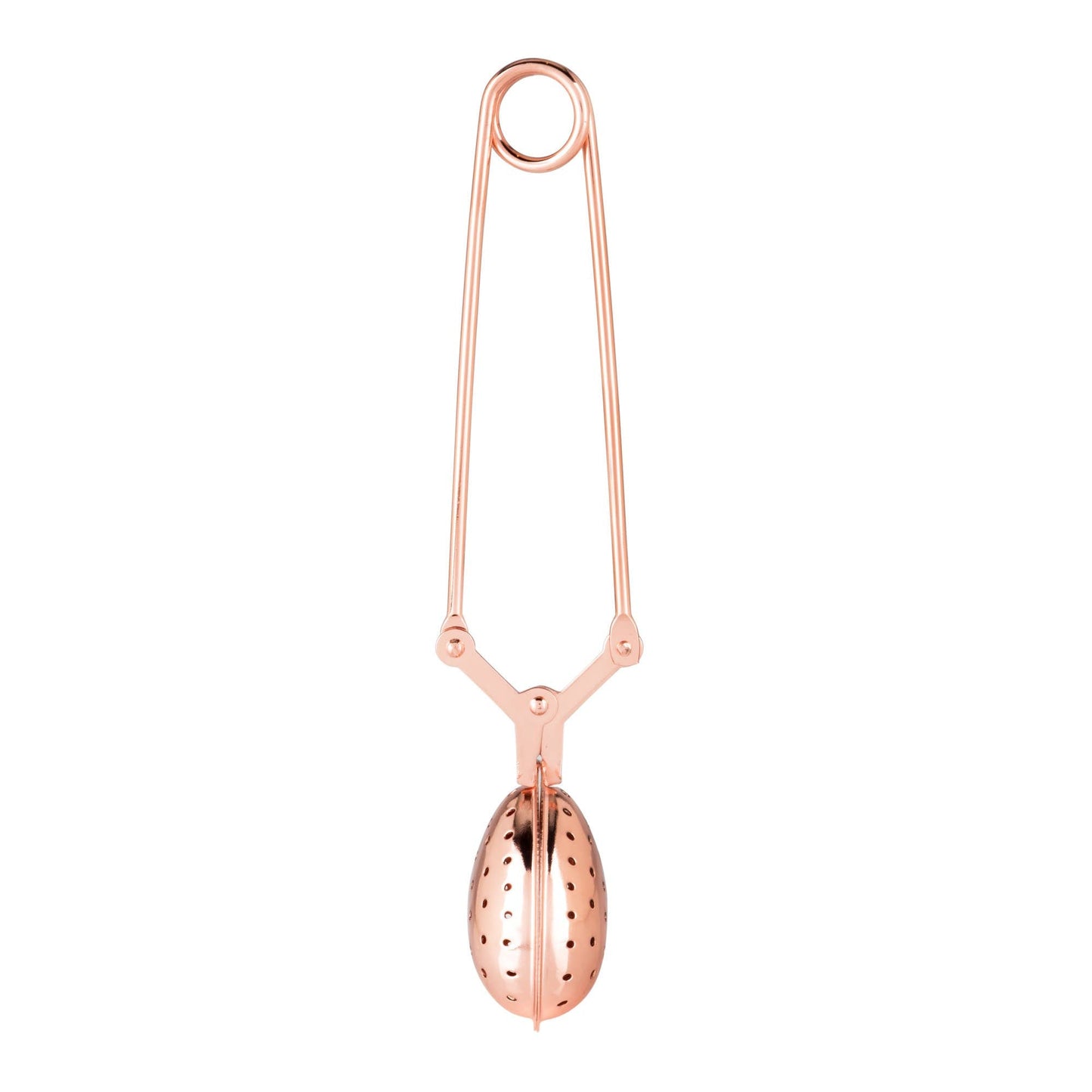 Rose Gold Plated Stainless Steel Tea Infuser Heart - Fresh Start Candles