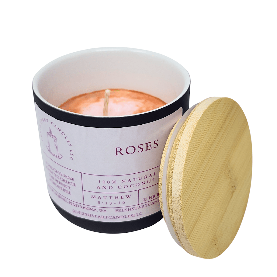 Roses 8oz - Fresh Start Candles
