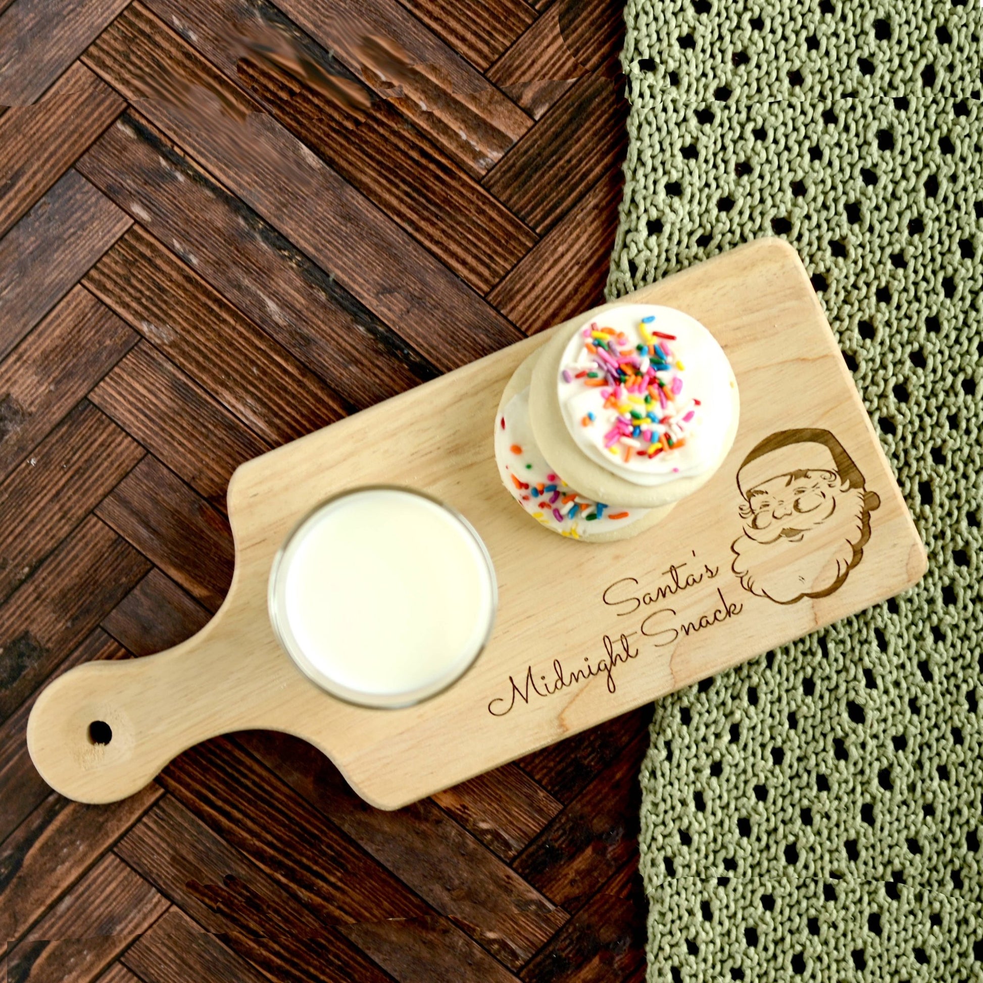 Santa's Midnight Snack Board for Holiday Milk and Cookies - Fresh Start Candles