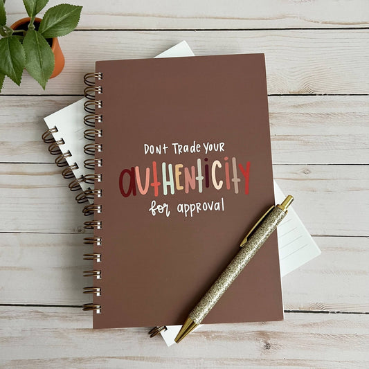 Self care journal | Words have power notebook | Softcover - Fresh Start Candles