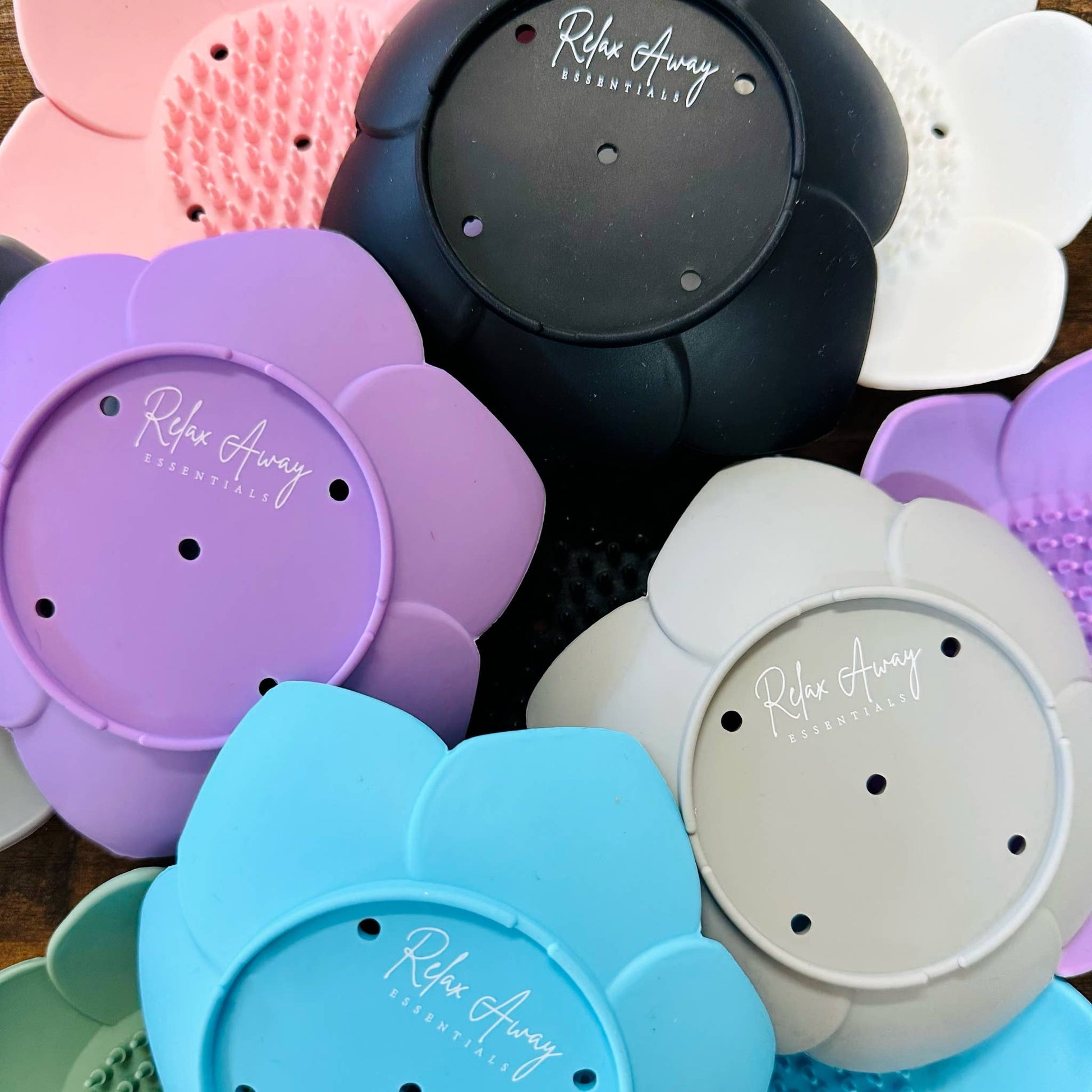 Shower Steamer Tray - Lotus Shape: Blue - Fresh Start Candles