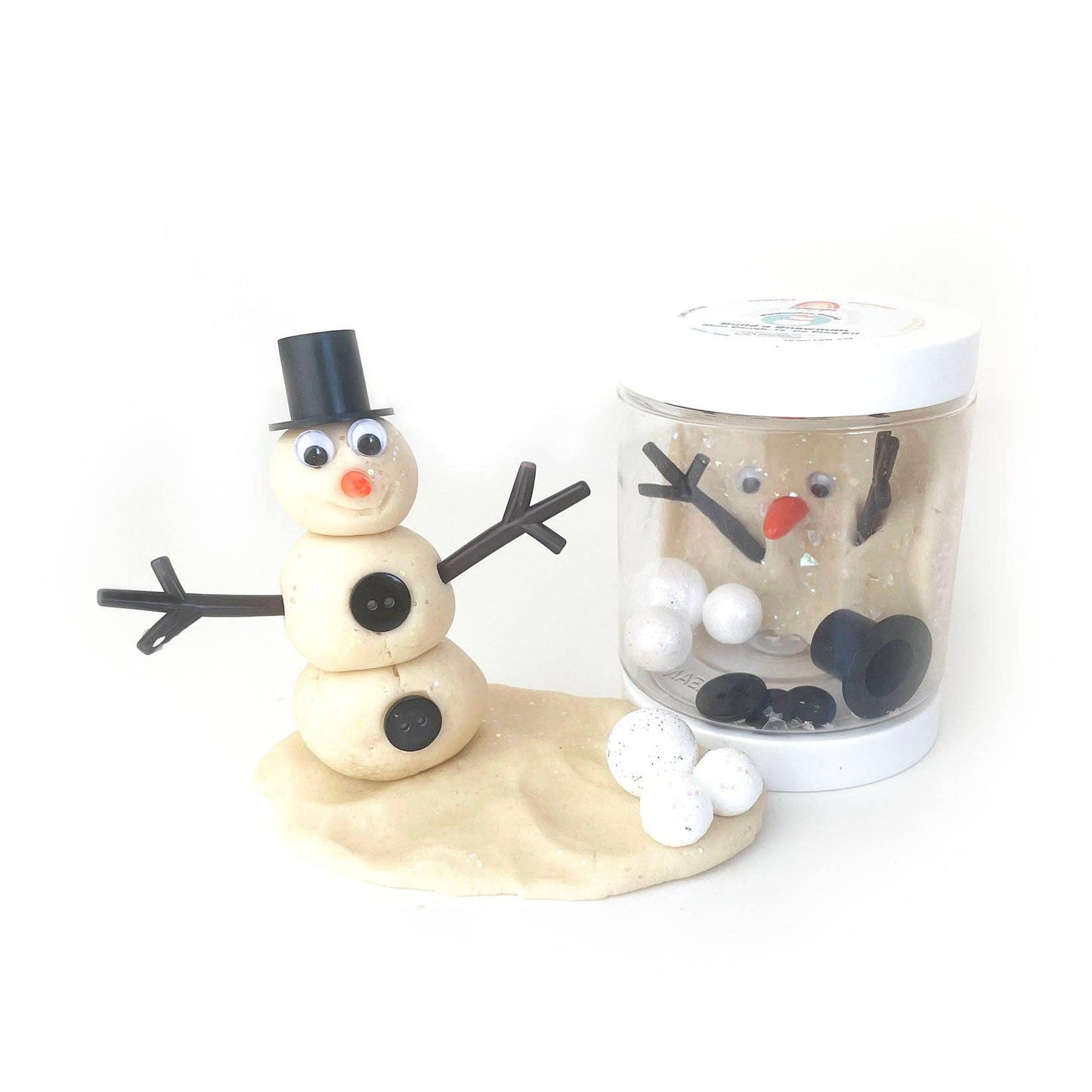 Snowman Mini Dough - To - Go - Fresh Start Candles