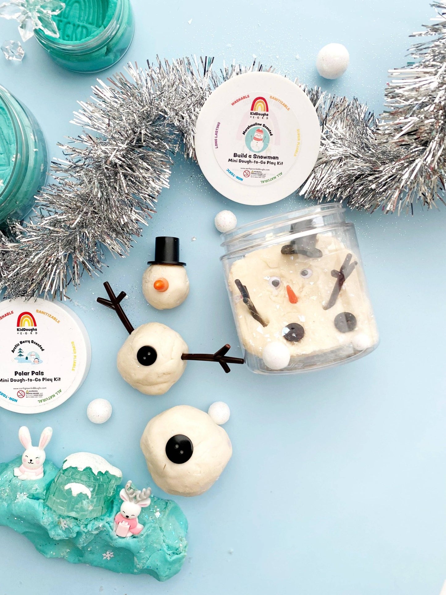Snowman Mini Dough - To - Go - Fresh Start Candles