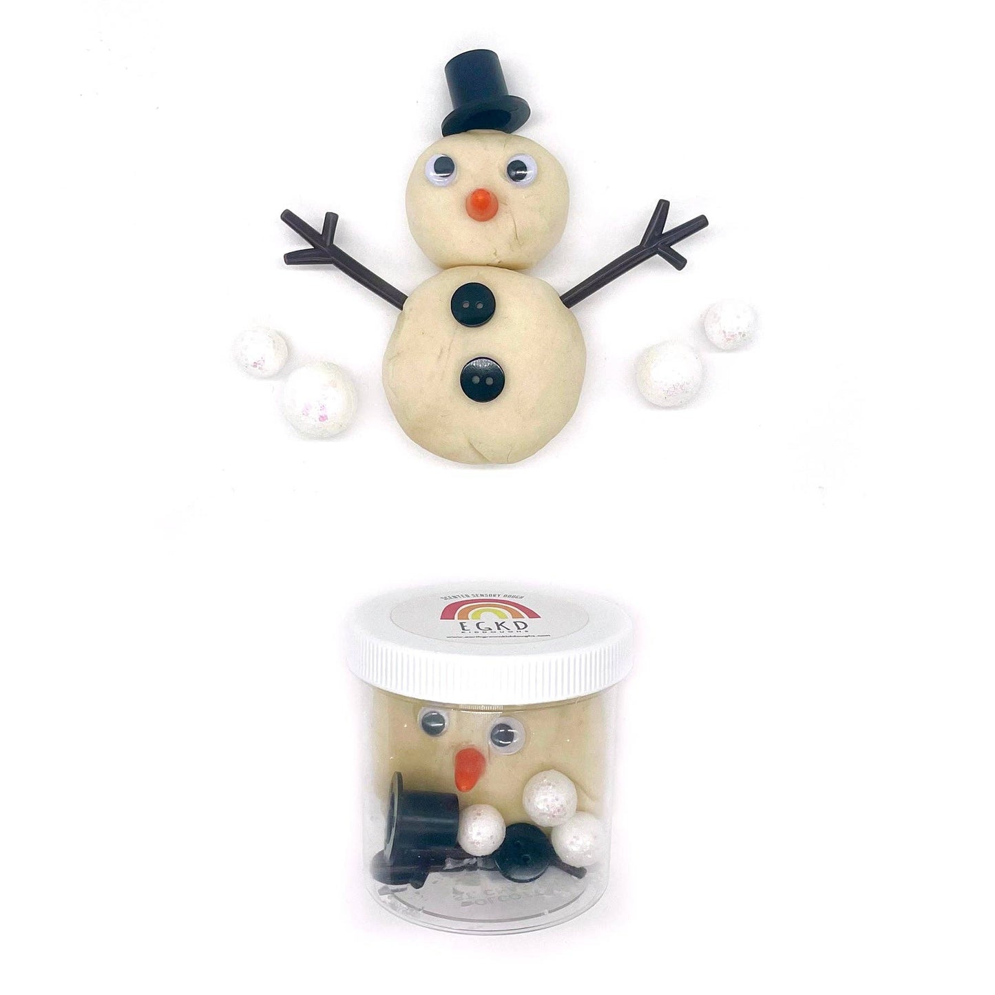 Snowman Mini Dough - To - Go - Fresh Start Candles