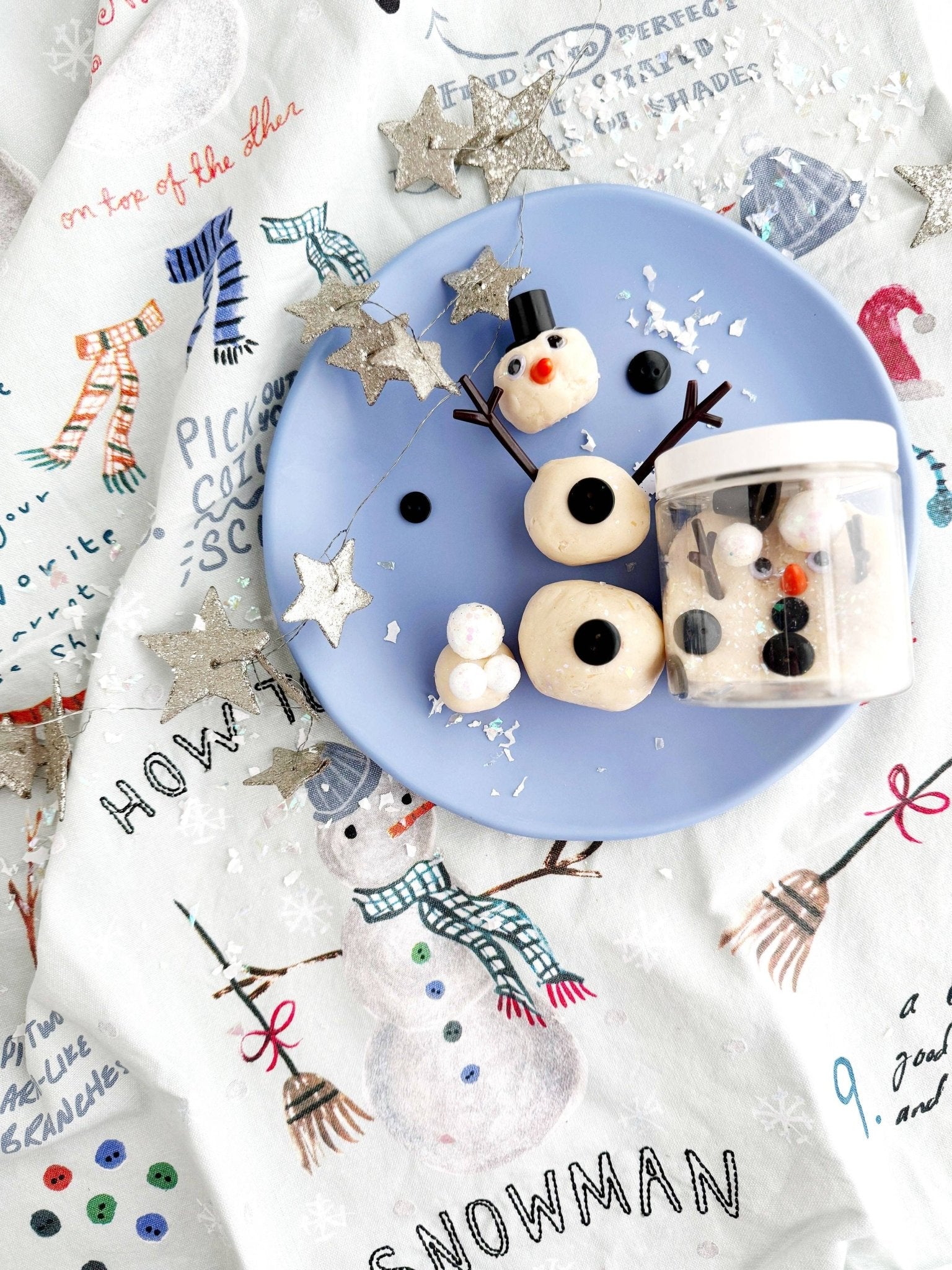 Snowman Mini Dough - To - Go - Fresh Start Candles