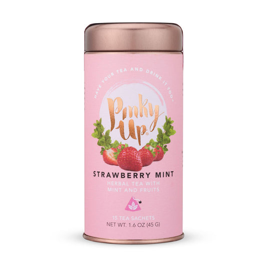 Strawberry Mint Herbal Tea 15 Sachets - Fresh Start Candles