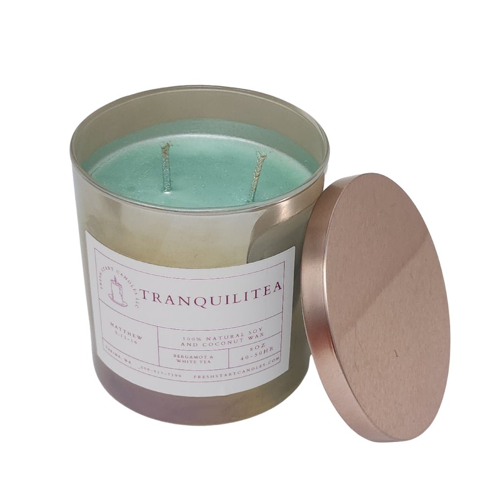 Tranquilitea Candle 8oz - Fresh Start Candles