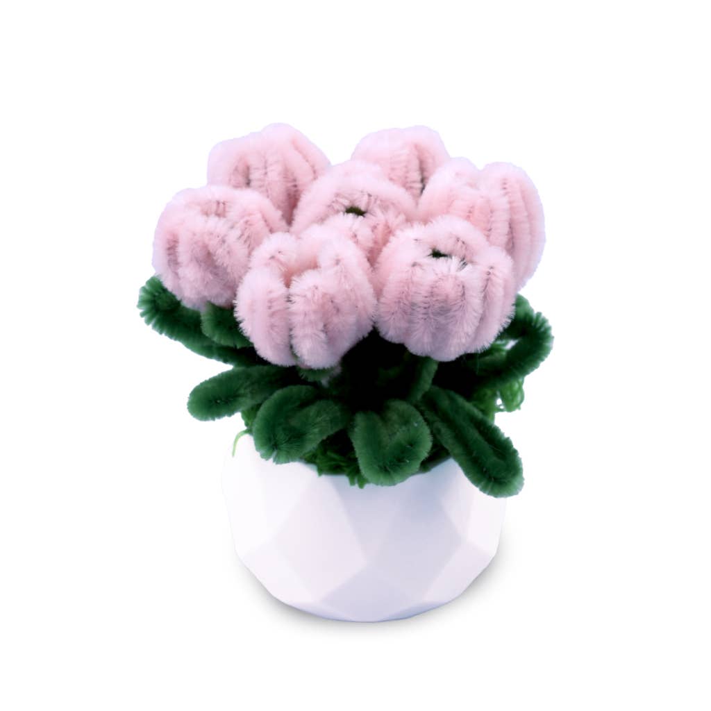 Tulips Twist Art Floral DIY Kit – Chenille Flower Craft - Fresh Start Candles