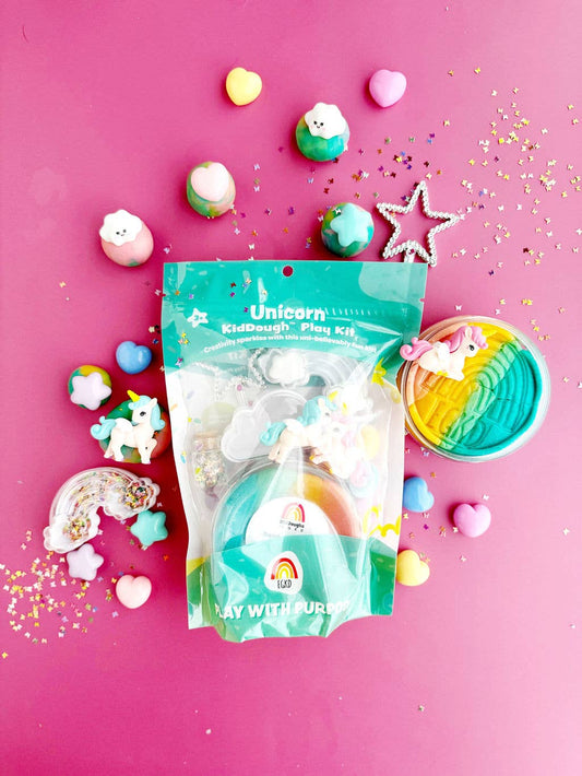 Unicorn (Rainbow Sherbet) KidDough Play Kit - Fresh Start Candles