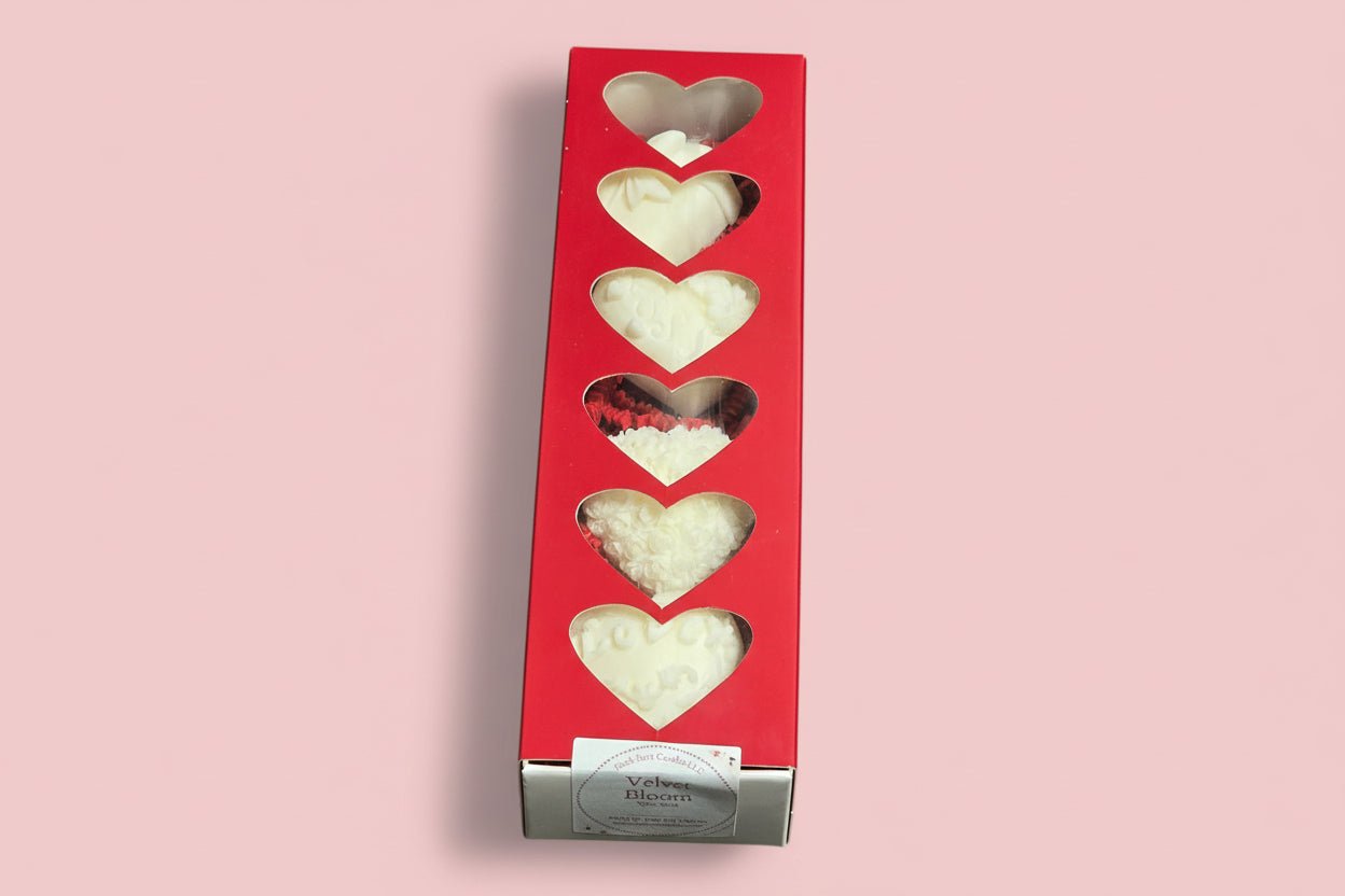 Valentine Heart Shaped Mini 4ct - Fresh Start Candles