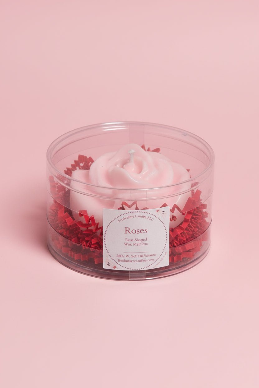 Valentine Rose Shaped Wax Melt 2oz - Fresh Start Candles