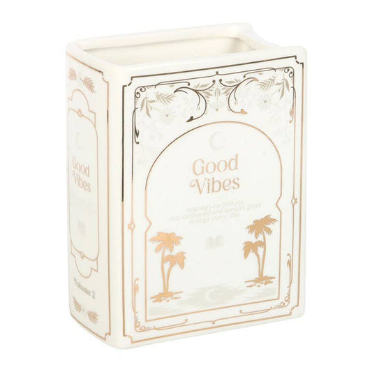 White Book Shaped Vase - Fresh Start Candles